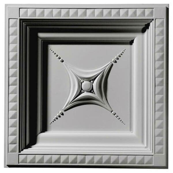 Dwellingdesigns 24 in. W x 24 in. H x 2.88 in. P Architectural Accents - Star Ceiling Tile DW638938